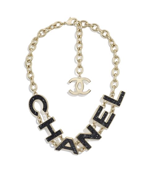 gold and black modern chanel costume necklace|chanel style long necklace.